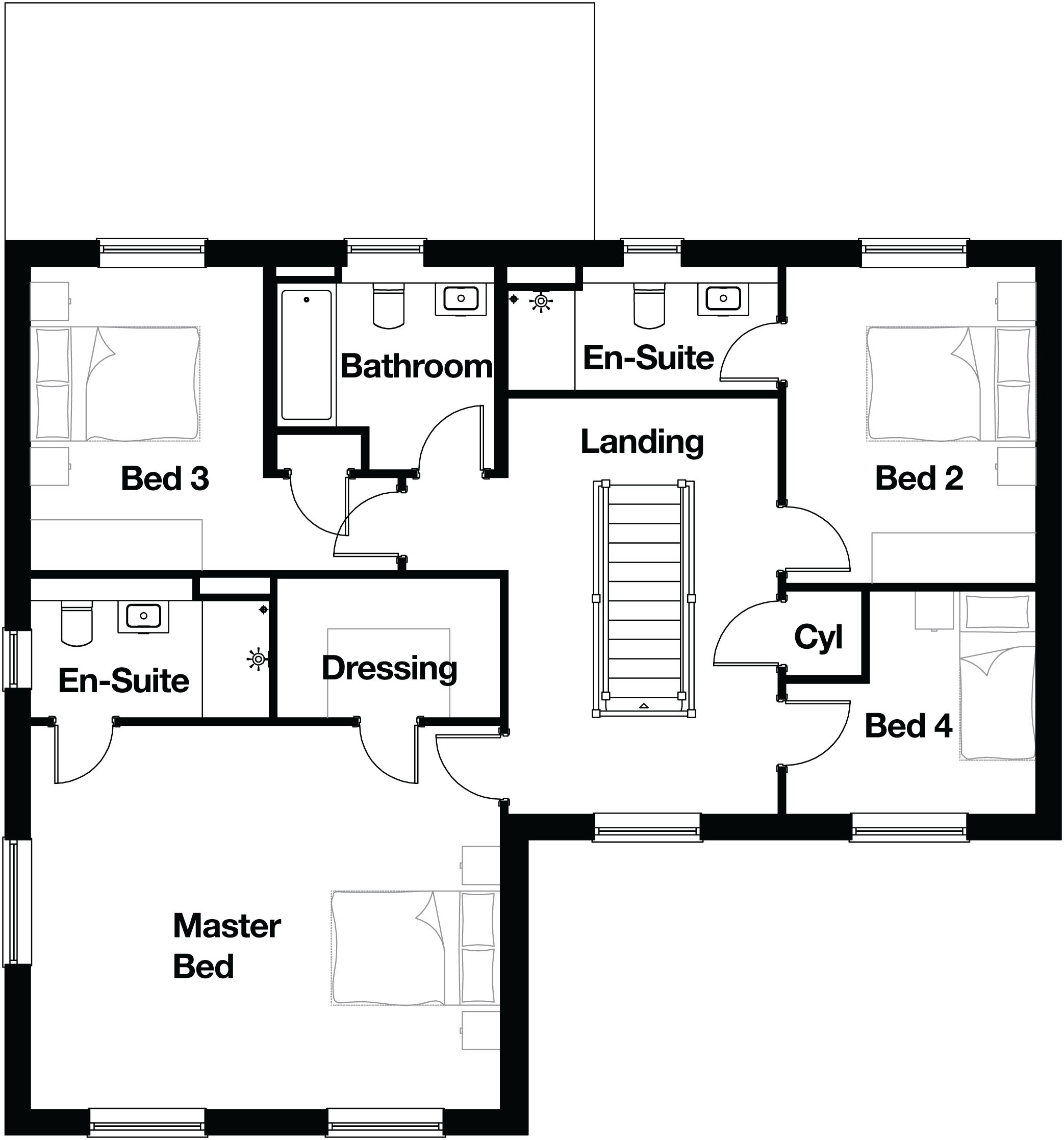 Floorplans for The Willow House