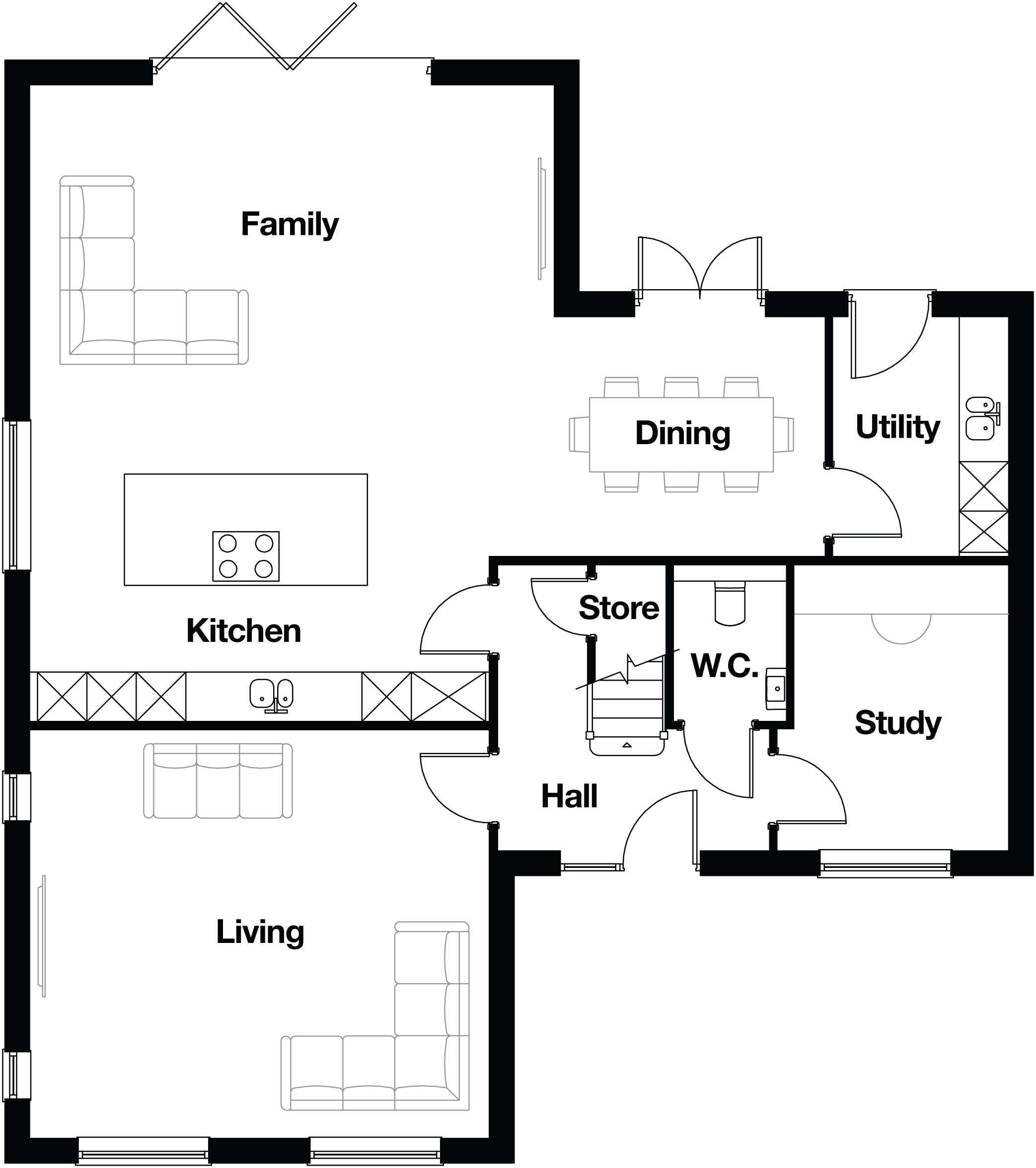 Floorplans for The Willow House