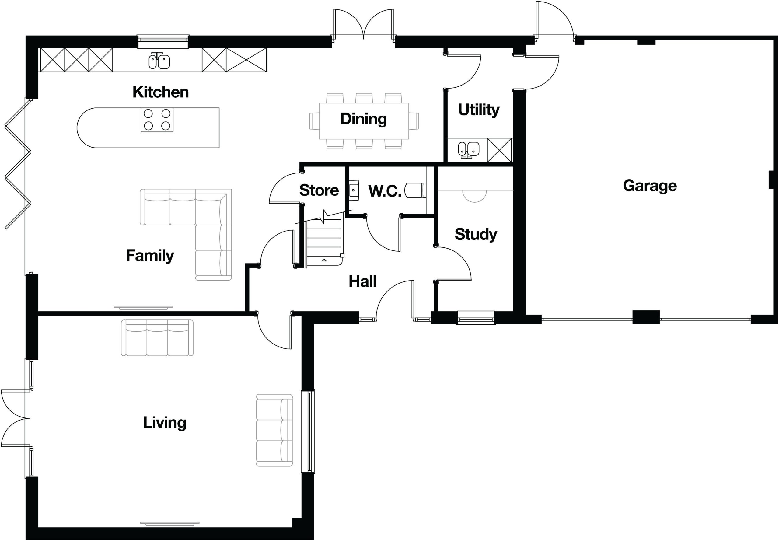 Floorplans for Horseshoe Barn